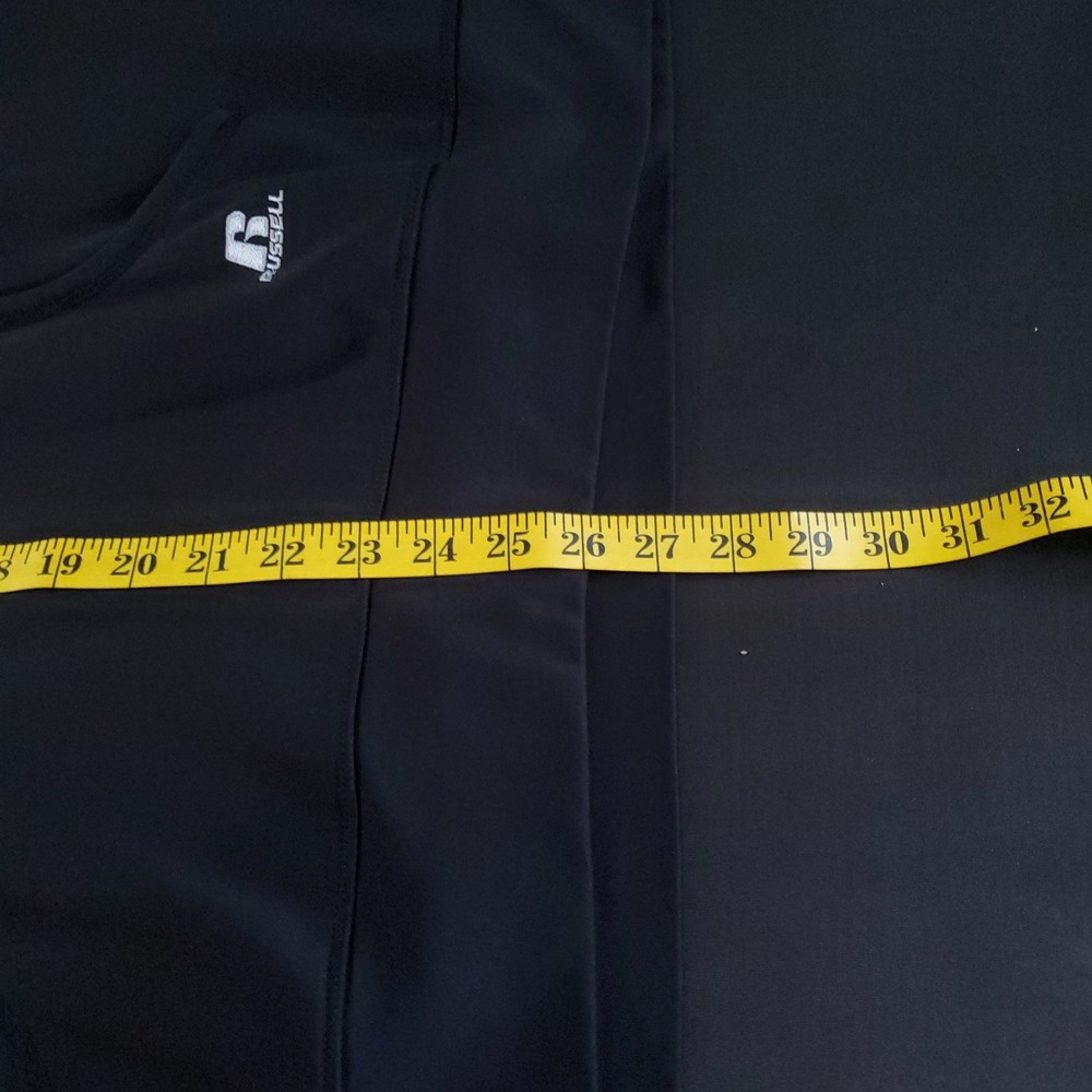 Russell Athletic Fusion Knit Full Zip Hoodie‎ Sweatshirt Mens Size XL Black Dri - Picture 6 of 15